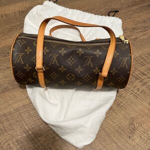 Louis Vuitton Papillon 26 Brown Monogram Canvas Handbag